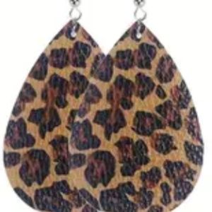 Faux Leather Earrings Type 13